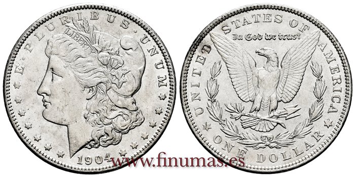 ESTADOS UNIDOS - K-110 - 1 Dolar 1904 - EBC