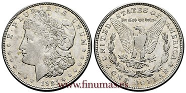 ESTADOS UNIDOS - K-110 - 1 Dolar 1921 D - MBC+