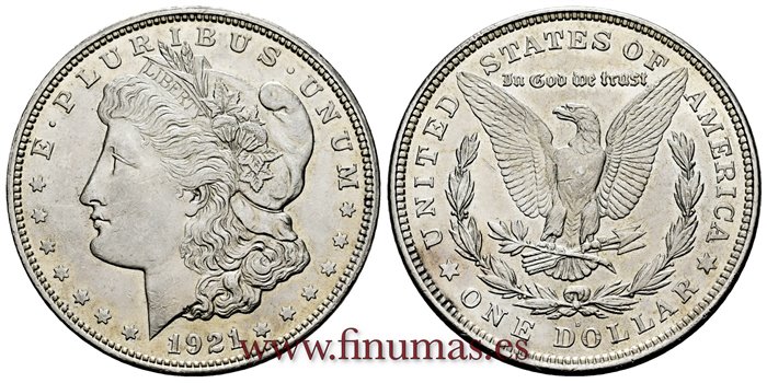 ESTADOS UNIDOS - K-110 - 1 Dolar 1921 D - EBC