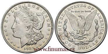 ESTADOS UNIDOS - K-110 - 1 Dolar 1921 D - EBC