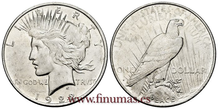 ESTADOS UNIDOS - K-150 - 1 Dolar 1922 D - SC