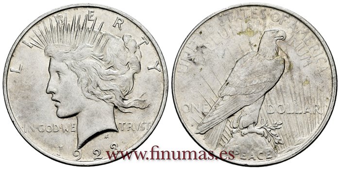 ESTADOS UNIDOS - K-150 - 1 Dolar 1923 D - EBC