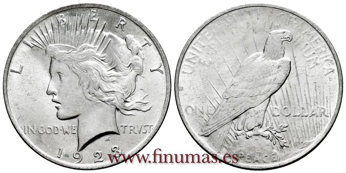 ESTADOS UNIDOS - K-150 - 1 Dolar 1923 - EBC+