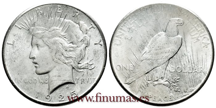 ESTADOS UNIDOS - K-150 - 1 Dolar 1925 - MBC+