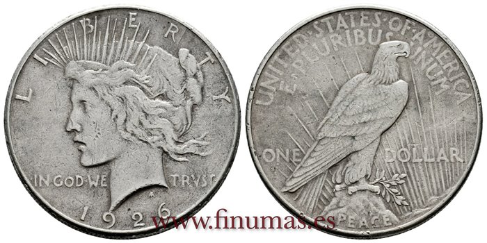 ESTADOS UNIDOS - K-150 - 1 Dolar 1926 S - MBC