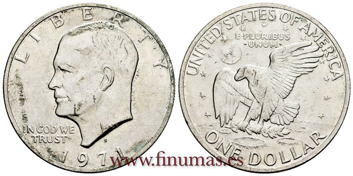 ESTADOS UNIDOS - K-203 - 1 DOLAR 1971 S.  SC-
