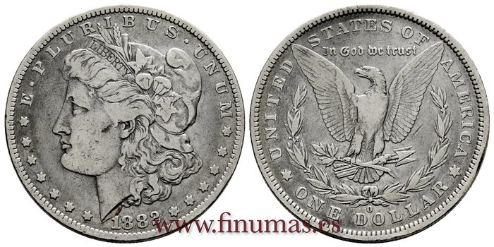 ESTADOS UNIDOS - K-110 - 1 Dolar 1882 O - MBC