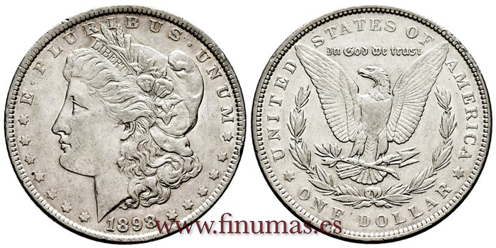 ESTADOS UNIDOS - K-110 - 1 Dolar 1898 - EBC-