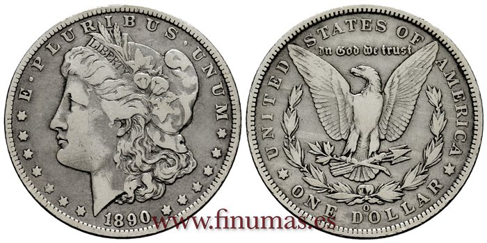 ESTADOS UNIDOS - K-110 - 1 Dolar 1890 O - MBC-