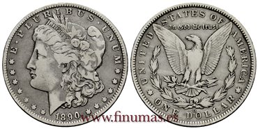 ESTADOS UNIDOS - K-110 - 1 Dolar 1890 O - MBC-