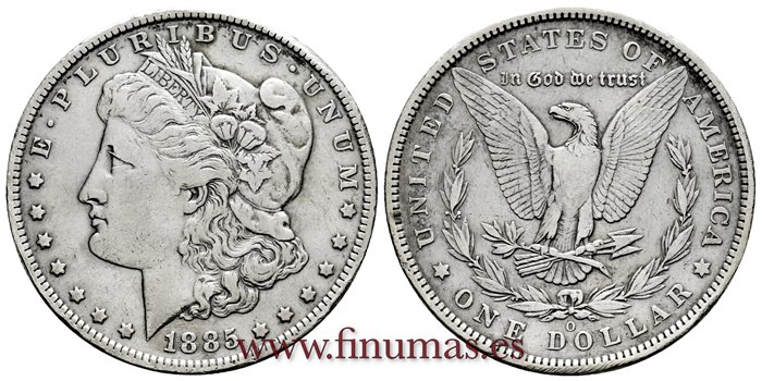 ESTADOS UNIDOS - K-110 - 1 Dolar 1885 O - MBC