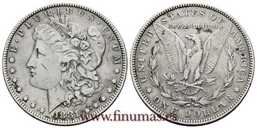 ESTADOS UNIDOS - K-110 - 1 Dolar 1881 O - MBC