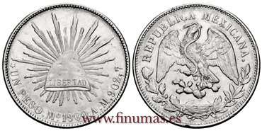 MEXICO - K-409-2 - 8 Reales 1900 Mexico A.M. - EBC+ R.B.O