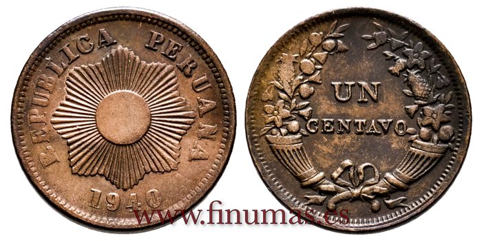PERU - K-2082 - 1 Centavo 1940 - sc