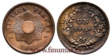 PERU - K-2082 - 1 Centavo 1940 - sc