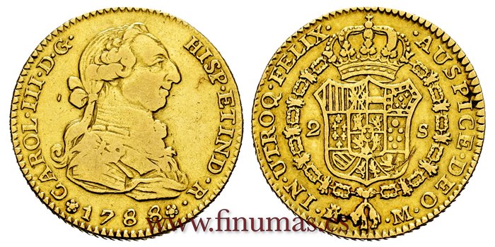 Cy11764-2.-CARLOS III - 2 Escudo 1788 Madrid M.-MBC