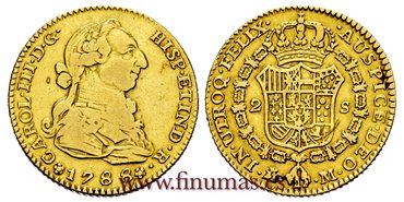 Cy11764-2.-CARLOS III - 2 Escudo 1788 Madrid M.-MBC
