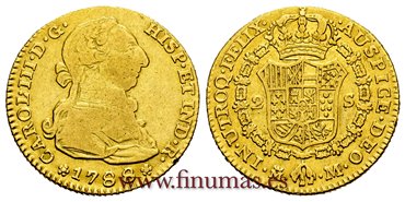 Cy11764.-CARLOS III - 2 Escudo 1788 Madrid M.-MBC
