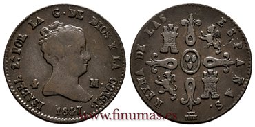 Cy15734.-ISABEL II -  4 Maravedis 1847 Segovia - MBC