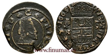 Cy05258.-FELIPE IV - 16 Maravedis 1663 Granada N.-MBC 