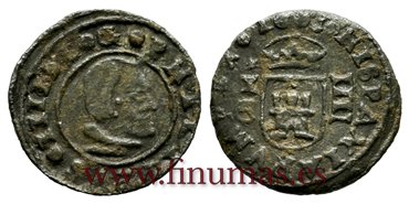 Cy04973a.-FELIPE IV - 4 Maravedis 1663 Cuenca C.A.-MBC+