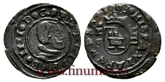 Cy04973a.-FELIPE IV - 4 Maravedis 1663 Cuenca C.A.-MBC 