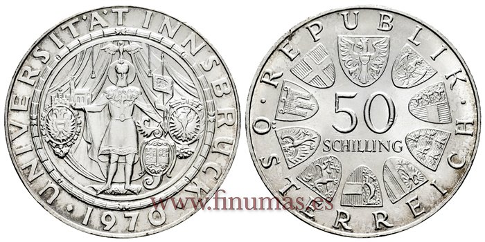 AUSTRIA - K-2908 - 50 SHILLING 1970 - SC