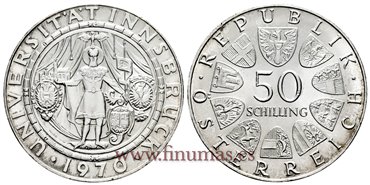 AUSTRIA - K-2908 - 50 SHILLING 1970 - SC