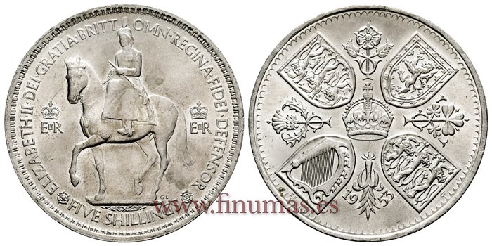 GRAN BRETAÑA - K-0894 - 1 CROWN 1953 - SC  