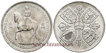 GRAN BRETAÑA - K-0894 - 1 CROWN 1953 - SC  