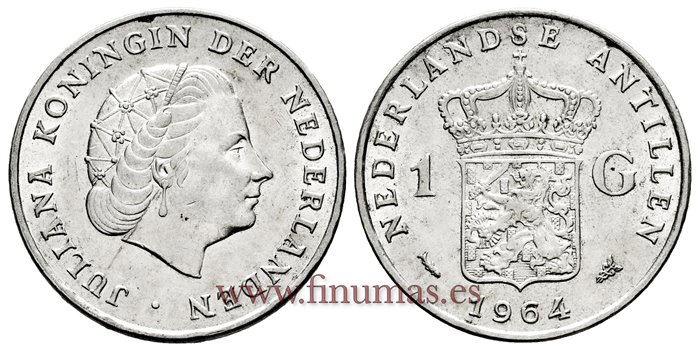 HOLANDA ANTILLAS - K-02 - 1 Gulden 1964 - SC