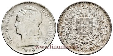 PORTUGAL - K-561 - 500 Reis 1914 - MBC