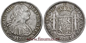 Cy13083.-CARLOS IV - 8 Reales 1798 Mexico F.M.-MBC+