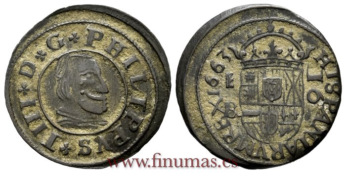 Cy05177.-FELIPE IV - 16 Maravedis 1663 Segovia B.R.- EBC+.
