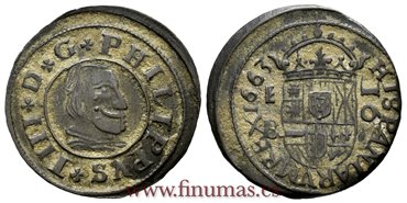 Cy05177.-FELIPE IV - 16 Maravedis 1663 Segovia B.R.- EBC+.