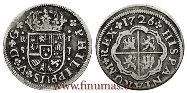Cy07894.-FELIPE V - 1 Real 1726 Sevilla J.-MBC.