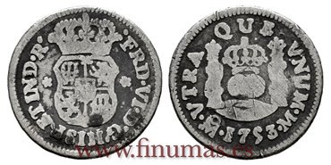 Cy09500.-FERNANDO VI - 1/2 Real 1753 Mexico M.- BC.