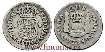 Cy09507.-FERNANDO VI - 1/2 Real 1754 Mexico M.-BC+.