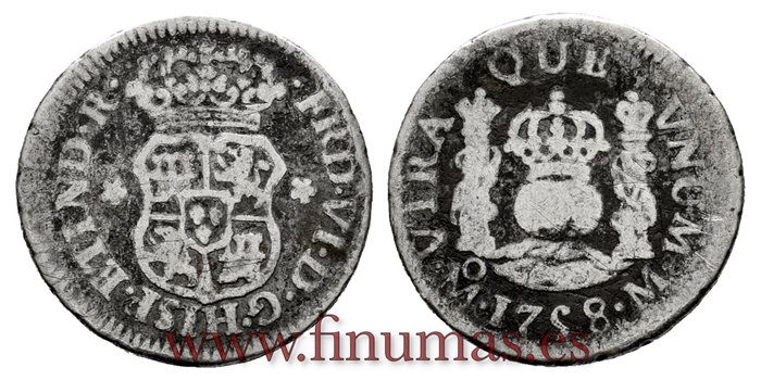 Cy09538.-FERNANDO VI - 1/2 Real 1758 Mexico M.- BC-.