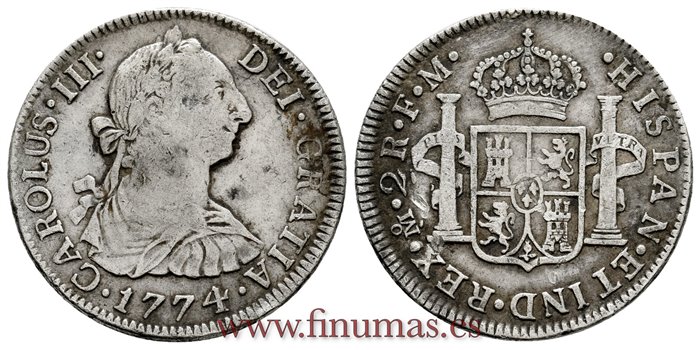 Cy10795.-CARLOS III - 2 Reales 1795 Mexico F.M.-MBC.