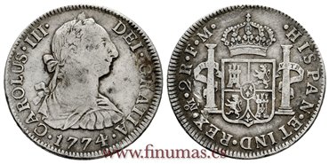 Cy10795.-CARLOS III - 2 Reales 1795 Mexico F.M.-MBC.