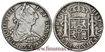 Cy11263.-CARLOS III - 8 Reales 1777 Mexico F.F.- MBC+.
