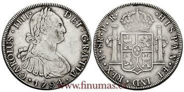 Cy13051.-CARLOS IV - 8 Reales 1794 Potosi P.R.- EBC-.