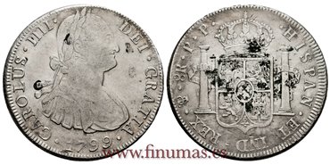 Cy13090-2.-CARLOS IV - 8 Reales 1799 Potosi P.P.- EBC.