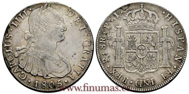 Cy13140.-CARLOS IV - 8 Reales 1805 Potosi P.J.- EBC.