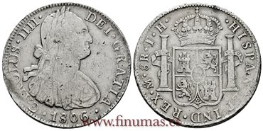 Cy13144.-CARLOS IV - 8 Reales 1806 Mexico T.H.- MBC.
