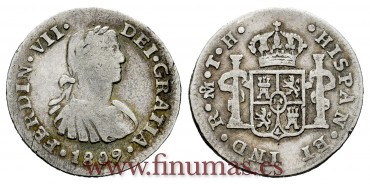 Cy14202.-FERNANDO VII - 1/2 Real 1809 Mexico T.J.- MBC.