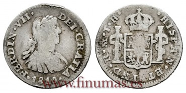 Cy14206.-FERNANDO VII - 1/2 Real 1810 Mexico T.H.- BC.