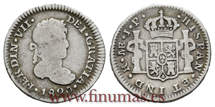 Cy14326.-FERNANDO VII - 1/2 Real 1820 Lima J.P.- BC.