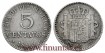Cy16715.- ALFONSO XIII 5 Centavos 1896 Puerto Rico PGV.- MBC .